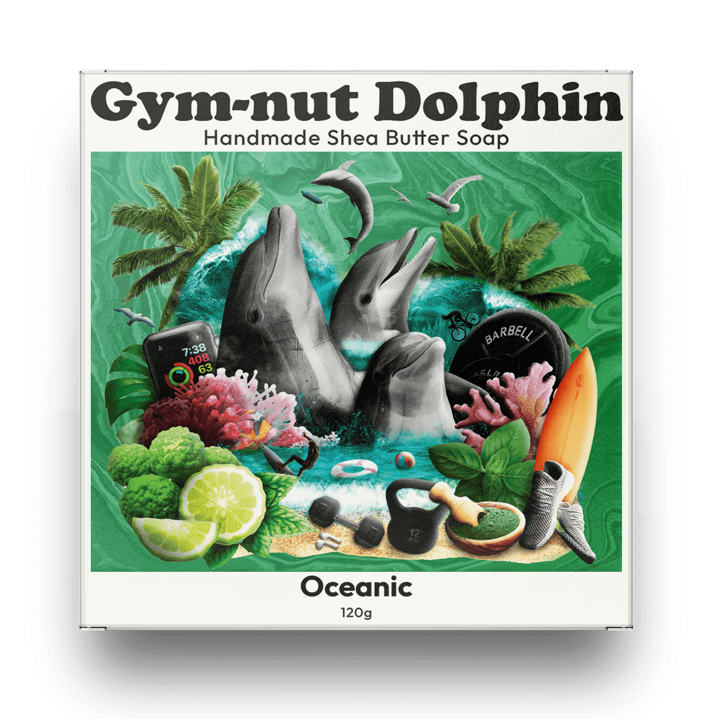 Gym-nut Dolphin - Shea Skin - detoxifying shea butter soap GND-1PACK