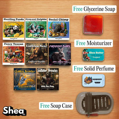 8 Pack Assorted Soap Set + 4 FREE Gifts