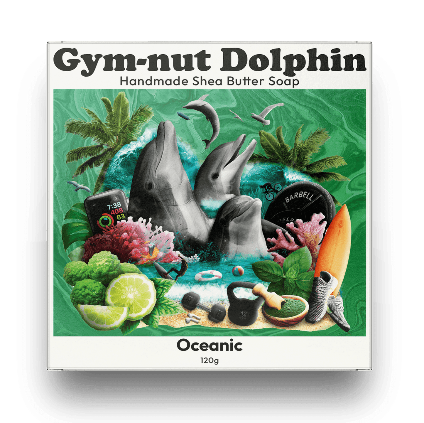 Gym-nut Dolphin - Shea Skin - detoxifying shea butter soap  GND-1PACK