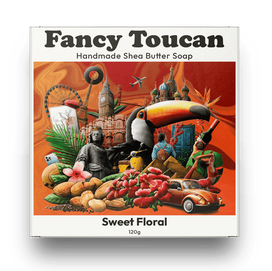 Fancy Toucan - Shea Skin - exfoliating shea butter soap FT-1PACK